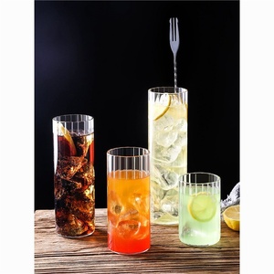 Vasos Altos Rectos Estilo Japonés para Cócteles, para Long Island Iced Tea, Vasos Ultra Largos para Bebidas, Diseño Minimalista Moderno - Product Image 1