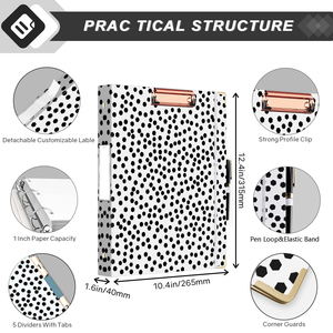 Bìa Hồ Sơ Trang Trí Đầy Màu Sắc Bìa Kẹp 3 Vòng Với Vòng 1.5 Inch - Product Image 4