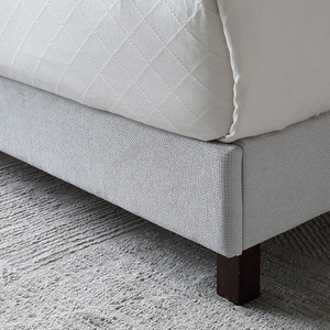 Oem ODM kasur vải không thấm nước hiện đại lên-Bao da giường với thiết kế sang trọng khung giường và nút đầu giường đôi thắp sáng complet - Product Image 4