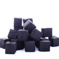 FireMax Charbon de Noix de Coco Naturel Écologique Sans Fumée Longue Durée Facile à Allumer Inodore en Cubes pour Chicha Narguilé