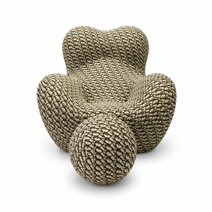 Canapé d'appoint convertible en velours et éponge, design sculptural en forme de cocon, pour salon et chambre à coucher - Vente en gros - Product Image 5