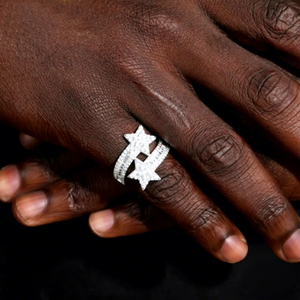 Anillo de Eternidad de Diamantes VVS de Lujo Unisex, Chapado en Oro Sólido de 18K, con Diamantes Cultivados en Laboratorio, Certificado por IGI, Corte Esmeralda, Apilable - Product Image 1