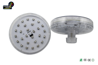 IP65 préprogrammé 1-16 E14 AC24 RGB LED Cabochon Light 100MM Auto Fun Amusement Lampe blanche en plastique PC pour parcs à thème