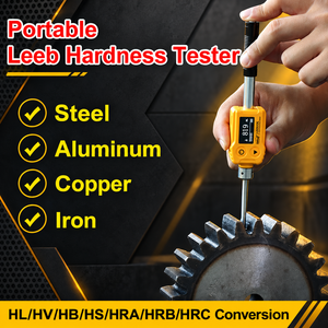 เครื่องวัดความแข็งโลหะแบบดิจิตอล LS252DL แบบพกพาสำหรับการทดสอบเกียร์ ท่อ และชิ้นส่วนที่มีพื้นที่จำกัดในมุม 360 องศา - Product Image 2
