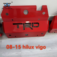 Le plus récent en alliage d'aluminium tout-terrain plaque de protection inférieure rouge avant garde inférieure 08-15 Hilux Vigo 16 + Triton 2015 +