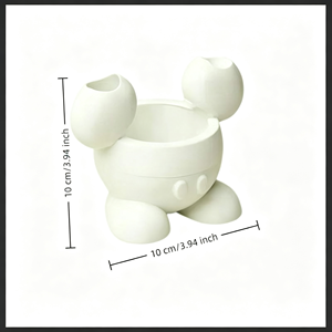 Support de brosse à dents mignon imprimé en 3D, organisateur de rangement multifonctionnel pour salle de bain, décoration créative pour coiffeuse - Product Image 5