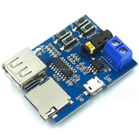 Module de décodage MP3 avec port TYPE-C, port Micro, amplificateur intégré, lecteur de carte TF, lecteur USB