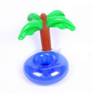 PVC inflable flotante flamenco puede beber portavasos bebidas titular - Product Image 5