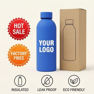 500ml Blue Small Mouth Stainless Steel Water Bottle Custom Logo Double Wall Vacuum Insulated Sports Thermos <b>Flask</b> - Product Image 2