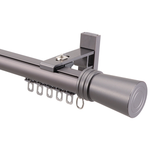 Modern Minimalist Aluminum Curtain Pole 1 Inch Diameter Curtain Rod with Rings <b>Brackets</b> Easy Installation for Home Window Decor - Product Image 1