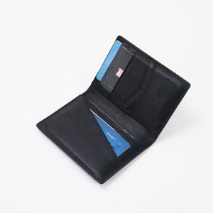 Porte-cartes d'<span class=keywords><strong>identité</strong></span> de crédit de luxe pour hommes Porte-monnaie Slim Saffiano Porte-cartes en cuir véritable Portefeuille - Product Image 1