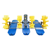 380V/220V 1hp 2hp 3hp refroidissement par eau 4 roues flottant aérateur de roue à palettes de moteur étanche