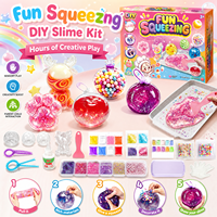 Kit de fabrication de balles squishy Zhorya DIY, ensemble de slime 40 pièces avec moules patte de chat, pomme, cerf, argile légère, jouet anti-stress pour enfants