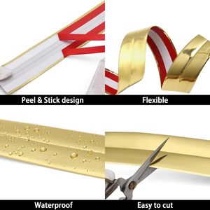Moulure murale auto-adhésive en <span class=keywords><strong>PVC</strong></span> Garniture et protection d'angle et bande de calfeutrage pour bord de mur Plancher Meubles Comptoir Intérieur Coin Extérieur - Product Image 3