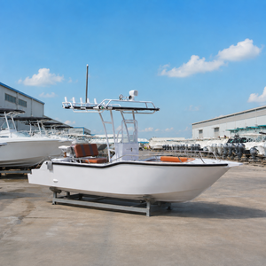 Barca da <span class=keywords><strong>Pesca</strong></span> Classica 6 con Console Centrale in Alluminio da 18 Piedi Certificata CE, ad Alta Velocità, con Vano per Esche Vive, Impermeabile e Portatile, Ideale per la <span class=keywords><strong>Pesca</strong></span> in Baia in Famiglia - Product Image 1