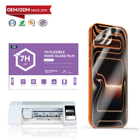Protector de Pantalla PET HD Transparente 7H para iPhone 15 16 17 Pro Max para Máquina de Corte, Venta al Por Mayor de Fábrica, Pedido Personalizado