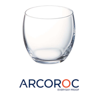 Vaso para Agua Arcoroc de 34 cl, Altura 8.5 cm, Diámetro 8.3 cm