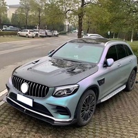 Capot de moteur en fibre de carbone Capot de voiture en verre transparent pour mercedes-benz GLC63s AMG GLC43 GLC260glc Coupé Capot de capot avant
