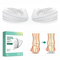Semelles de Supination - Coussinets de Talon en Gel - Semelles Réglables à 3 Couches pour la Correction de la Supination et de la Pronation, Rehausseurs de Talon