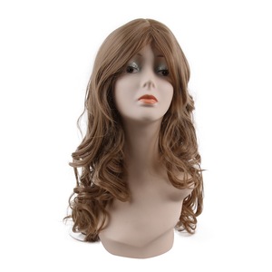 12 '' Full Machine Made Middle Parted Perruque courte bouclée pour femme noire <span class=keywords><strong>Cheveux</strong></span> blancs Fête quotidienne - Product Image 2