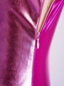 ชุดแสดงยิมนาสติกและเต้นรำสำหรับเด็กผู้หญิงอายุ 6-16 ปี ชุดจั๊มสูทเมทัลลิกพร้อมถุงมือ สำหรับการแสดงบนเวทีและการแข่งขัน - Product Image 4