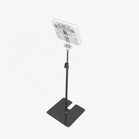 Étiquette électronique pour supermarché, support de poteau télescopique pour affichage de panneau numérique, support d'étiquette en plastique pour étiquette ESL