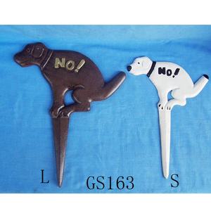 Boa Qualidade Sinal Do Cão De Ferro Fundido para Quintal/engraçado Metal NÃO Despejamento Sinal Do Cão para Quintal/engraçado NO Pooping Ferro Fundido Quintal Estaca Do Cão Sinal - Product Image 6
