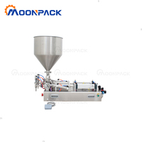 Machine de remplissage de pâtes Moonpack G2WGD30-300ml pour sauce chocolat, confiture de fraises, ketchup, pâtes et liquides