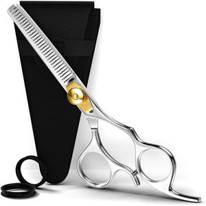 Ciseaux à cheveux professionnels 6 pouces en acier inoxydable 440C, tête droite, lame tranchante, manche moyen, pour usage en salon de beauté - Product Image 5