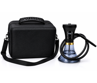Chicha Électrique Sans Charbon à Double Alimentation avec Contrôle Précis de la Température, Chauffage Remplaçable, Portable pour la Maison et les Voyages