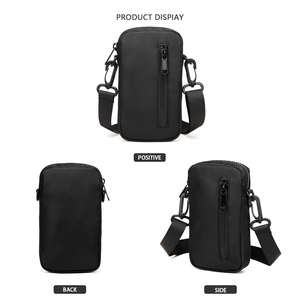 Logo personnalisé <span class=keywords><strong>Mini</strong></span> sac à bandoulière unique Sac de messager étanche pour hommes en plein air Sac de poitrine unisexe avec sangle réglable - Product Image 3