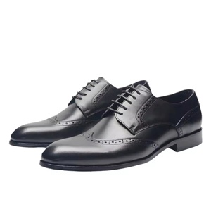 Zapatos Oxford Cómodos Antideslizantes Transpirables Casuales de Cuero Genuino para Hombre con Diseño Floral Cerrado, Impermeables y Ligeros - Product Image 4