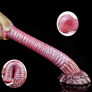 YOCY 10.6in Horse <b>Dildo</b> Fantasy Long Silicone G-Spot <b>Dildo</b> Flower Head With Suction Cup Anal Plug Sex Toy for Men Masturbator - Product Image 1