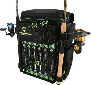 Mochila de aparejos de pesca de muestra gratis con soportes para caña, mochila de pesca grande de 40L tienda equipo de pesca para pesca, Camping, senderismo - Product Image 1
