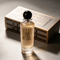 Flacon de parfum de luxe avec bouchon à bille, flacon en verre transparent de 100 ml et boîte disponibles, échantillons gratuits disponibles