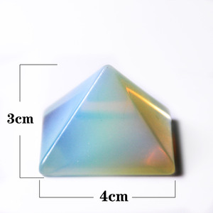 Piedras preciosas talladas en forma de <span class=keywords><strong>pir</strong></span>á<span class=keywords><strong>mide</strong></span> de opalita, cristal Natural curativo de energí<span class=keywords><strong>a</strong></span>, 40x30mm, precio barato - Product Image 6