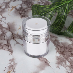 Botella de vacío acrílica de 15g, 30g, 50g, dispensador tipo prensa para cremas y lociones, embalaje de doble capa - Product Image 2