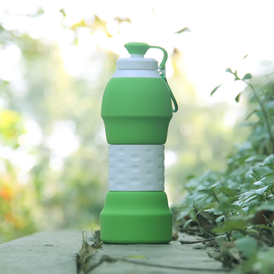 Bouteille d'eau en silicone pliable, réutilisable, portable, avec logo personnalisé, pour le sport, la gym, le camping, la randonnée - Product Image 5