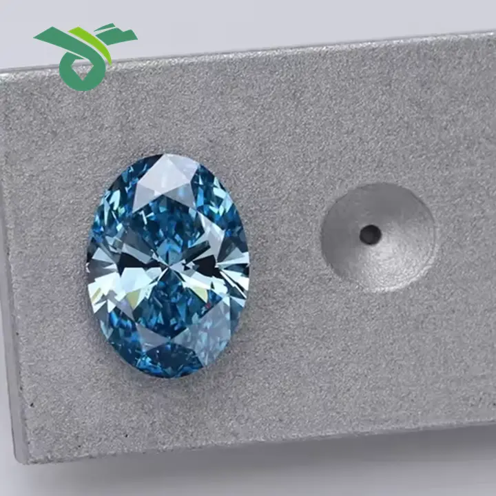 Labor-Gewächsene blaue Diamanten 0,52,5 Karat synthetische blaue Diamanten IGI-zertifiziert VS1 Klarheit Perrschnitt ausgezeichnete geschnittene Diamanten