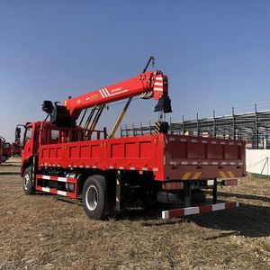 Grúa Montada en Camión Shacman con Chasis Sany de 8T y Brazo de 5 Secciones PRO para la Reubicación de Equipos de Elevación en Construcción - Product Image 2