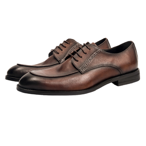 Chaussures habillées de luxe pour hommes en cuir, fabriquées à la main, style Oxford, rehaussantes, collection automne, vente directe usine - Product Image 1