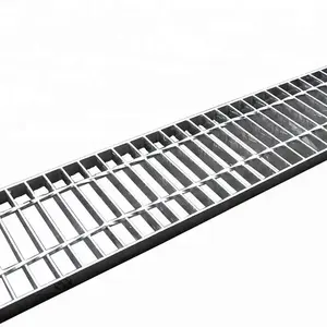 Galvanized Grating Walkway Galvanized Water Drain Trench Cover Grating Plain Walkway Steel Grating Cover With Construction Real Estate