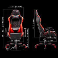 Chaise de Gaming pivotante à Led Rgb, meuble de course, vente en gros,