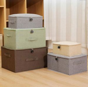 <b>Extra</b>-<b>Large</b> Collapsible <b>Storage</b> <b>Box</b> <b>with</b> <b>Lid</b> Multi-Purpose Linen Closet Organizer Bins - Product Image 1