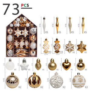 2025 Noël Décorations De Noël <span class=keywords><strong>Maison</strong></span> Peint Boule De Noël Ensemble Cadeau Pack Arbre De Noël Pendentif Navidad ornements - Product Image 6