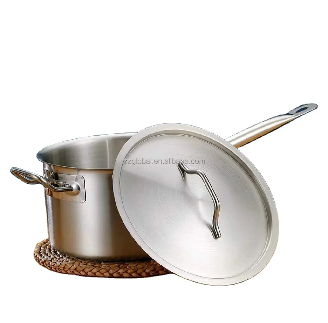 Poêle à sauce en acier inoxydable Global Commercial Catering Petits pots de cuisson commerciaux