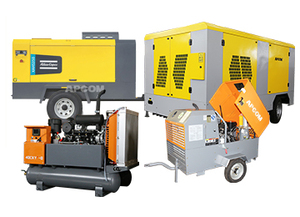 Compressore d'Aria <span class=keywords><strong>Diesel</strong></span> APCOM 8 Bar 185CFM, Compressore a Vite Portatile <span class=keywords><strong>per</strong></span> Miniera 14 Bar 550CFM con Ruote - Product Image 3