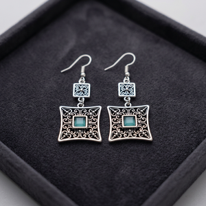 Boucles d'oreilles pendantes bohèmes en argent plaqué avec zircon de haute qualité, prix attractif, pour femmes, breloques mignonnes, cadeau - Product Image 3