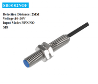 Sensor Proximity Mini industri presisi tinggi NPN N/C M8 deteksi jarak jauh PNP dengan harga magnetis tinggi
