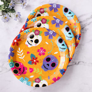 Platos <span class=keywords><strong>de</strong></span> fiesta del Día <span class=keywords><strong>de</strong></span> los <span class=keywords><strong>muertos</strong></span>, suministros <span class=keywords><strong>de</strong></span> fiesta del Día <span class=keywords><strong>DE</strong></span> LOS <span class=keywords><strong>Muertos</strong></span>, vajilla desechable para Fiesta Mexicana, Carnaval, vacaciones - Product Image 6